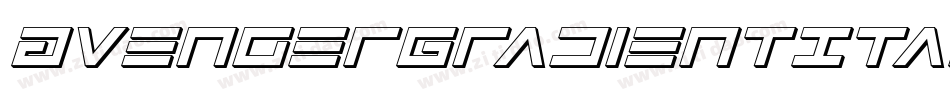 AvengerGradientItalic-Kr1o字体转换