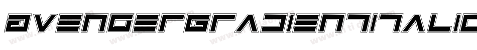 AvengerGradientItalic-Kr1o字体转换