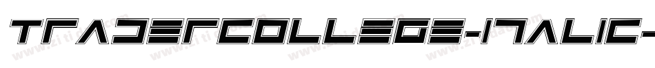 TraderCollege-Italic字体转换