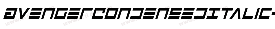 AvengerCondensedItalic-RmnM字体转换