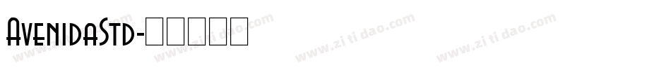 AvenidaStd字体转换