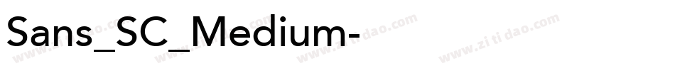 Sans_SC_Medium字体转换