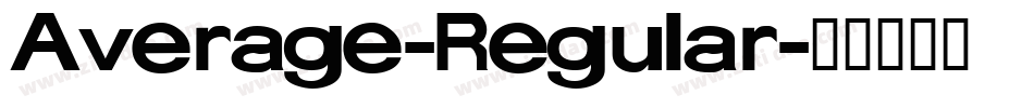Average-Regular字体转换