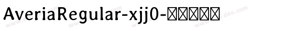 AveriaRegular-xjj0字体转换
