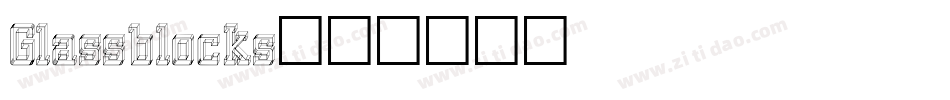 Glassblocks字体转换
