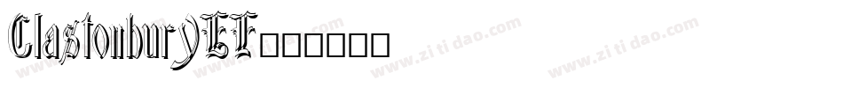 GlastonburyEF字体转换