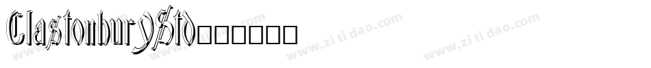 GlastonburyStd字体转换