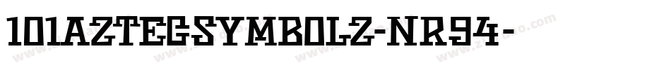 101AztecSymbolz-nr94字体转换