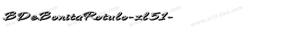 BDeBonitaRotulo-zl51字体转换