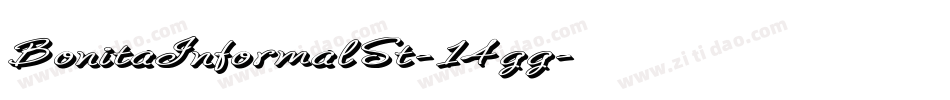 BonitaInformalSt-14gg字体转换