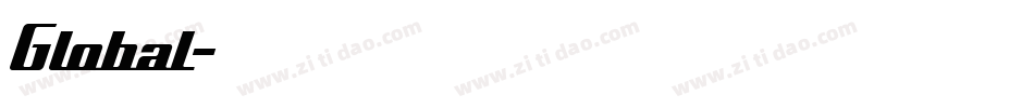 Global字体转换