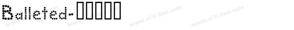 Balleted字体转换