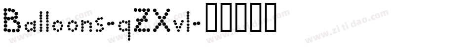Balloons-qZXvl字体转换