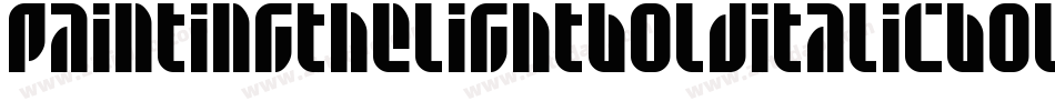 PaintingTheLightBoldItalicBoldItalic-ZAlm字体转换