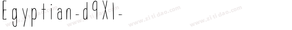 Egyptian-d9Xl字体转换