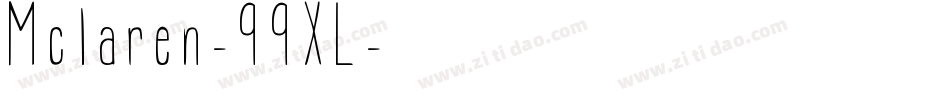 Mclaren-99XL字体转换