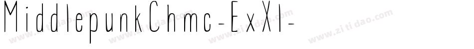 MiddlepunkChmc-ExXl字体转换