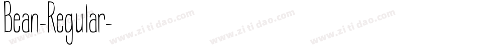 Bean-Regular字体转换
