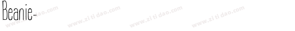 Beanie字体转换