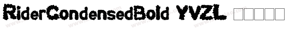 RiderCondensedBold-YVZL字体转换