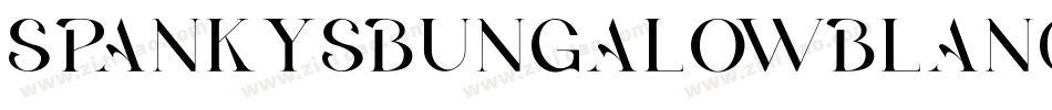 SpankysBungalowBlancoItalico-j9R9字体转换