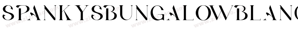SpankysBungalowBlancoItalico-j9R9字体转换