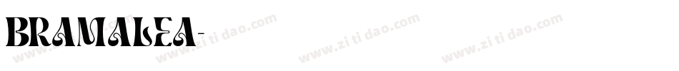 bramalea字体转换