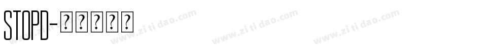 StopD字体转换