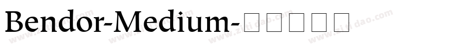 Bendor-Medium字体转换
