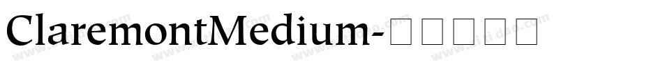 ClaremontMedium字体转换