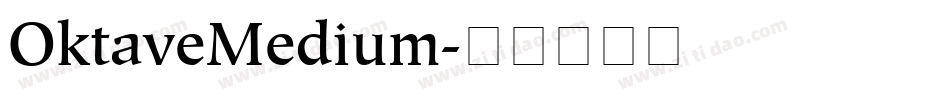 OktaveMedium字体转换