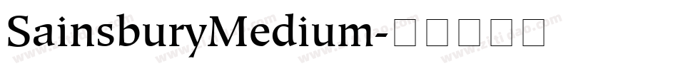SainsburyMedium字体转换