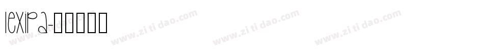 Lexipa字体转换
