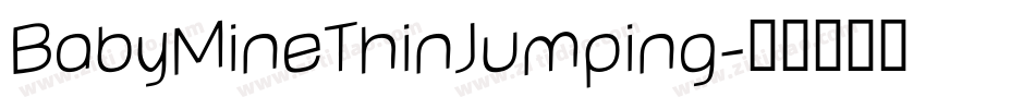 BabyMineThinJumping字体转换