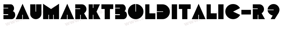 BaumarktBolditalic-R95A字体转换