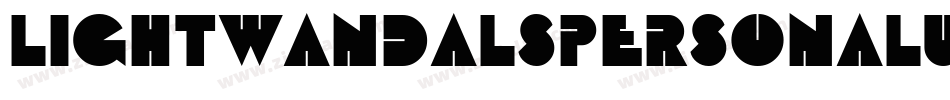 LightWandalsPersonalUse-la95字体转换