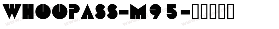 Whoopass-m95字体转换
