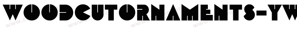 Woodcutornaments-yw95字体转换