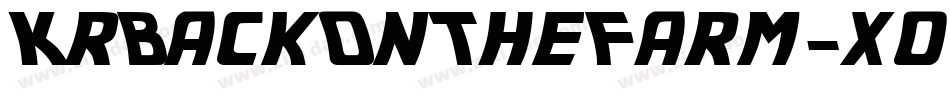 KrBackOnTheFarm-xo6V字体转换 KrBackOnTheFarm-xo6V字体转换