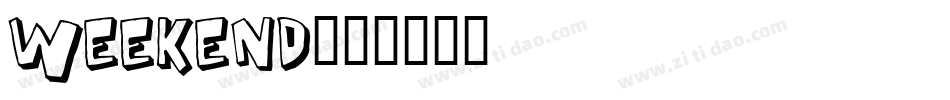 weekend字体转换