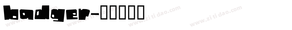 badger字体转换