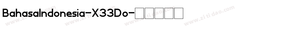 BahasaIndonesia-X33Do字体转换