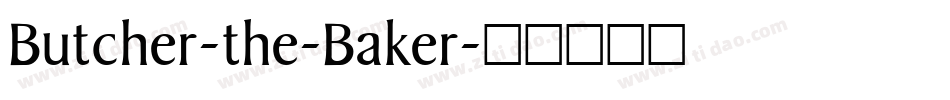 Butcher-the-Baker字体转换