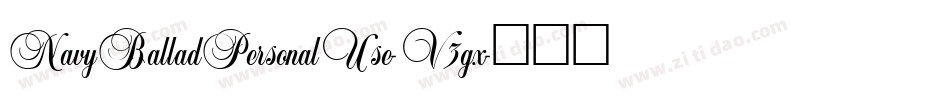 NavyBalladPersonalUse-V3gx字体转换