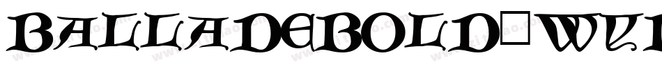 BalladeBold-WyBO字体转换