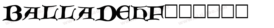 BalladeHf字体转换