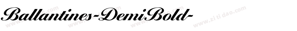 Ballantines-DemiBold字体转换