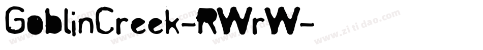 GoblinCreek-RWrW字体转换
