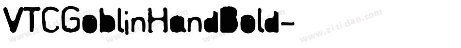 VTCGoblinHandBold字体转换