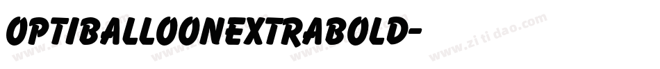 OPTIBalloonExtraBold字体转换